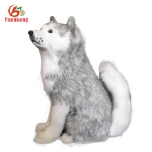 Custom Black And White /Brown/Red Plush Puppies Doll Life Size Peluche Dog Toy Stuffed Animal Plush Husky For Sale